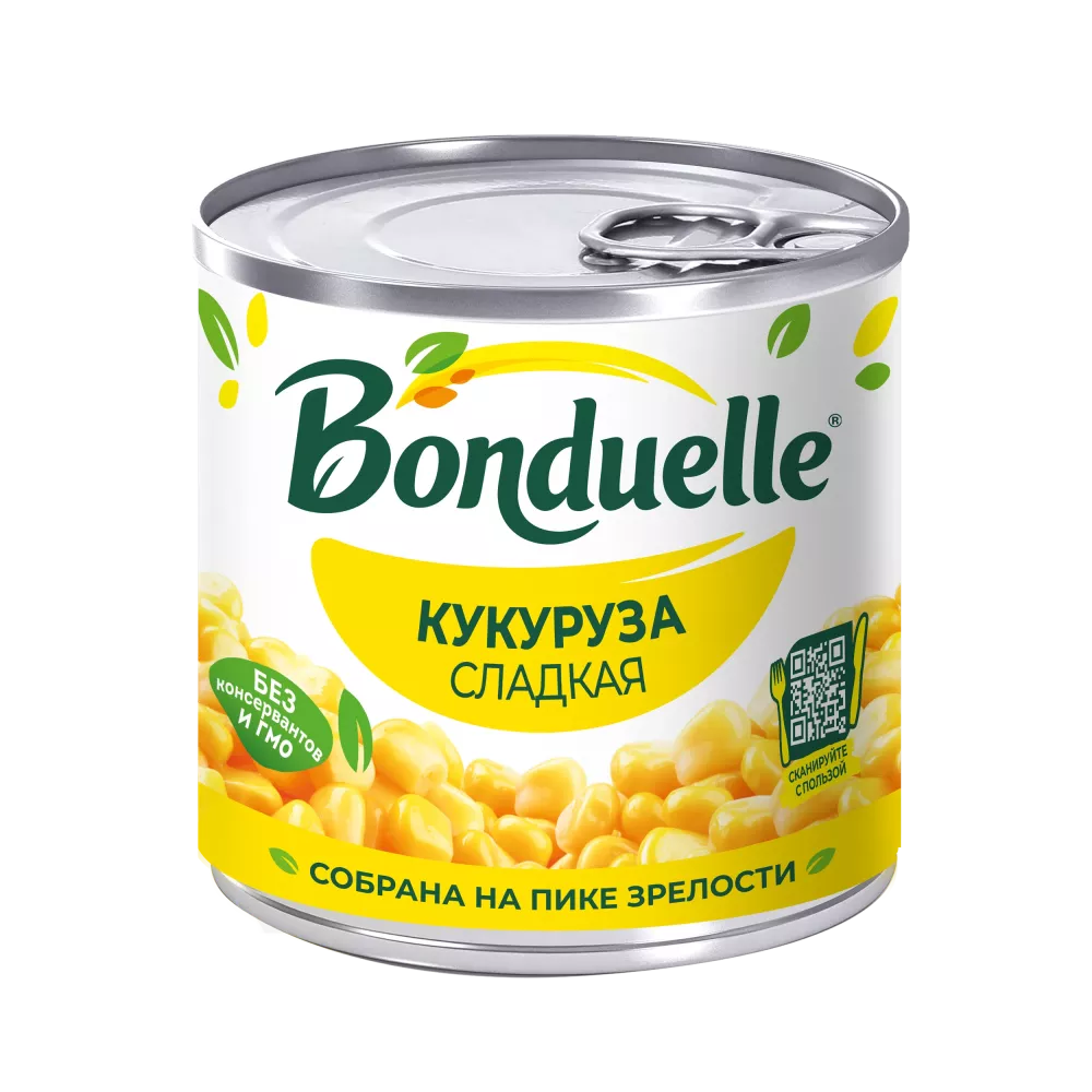 Консерваланган таттуу Bonduelle жүгөрүсү, 170 г