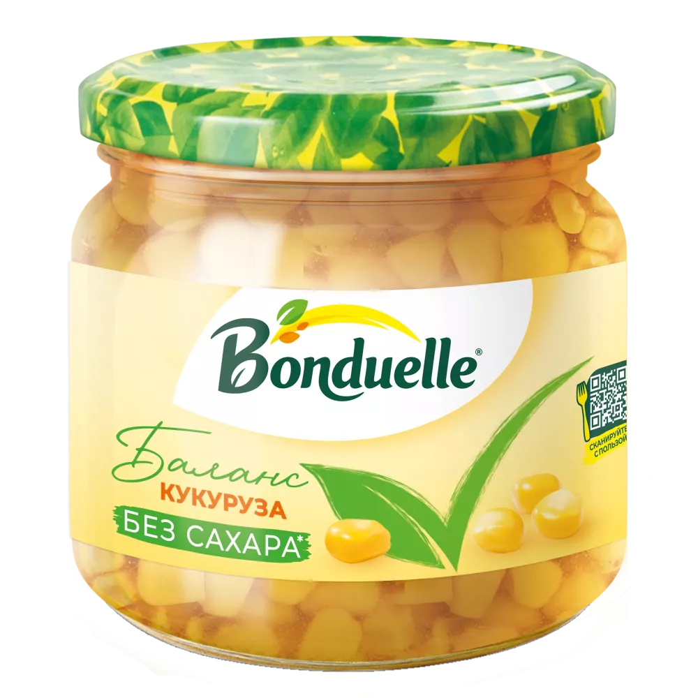 Консерваланган, кантсыз Bonduelle жүгөрүсү, 360 г