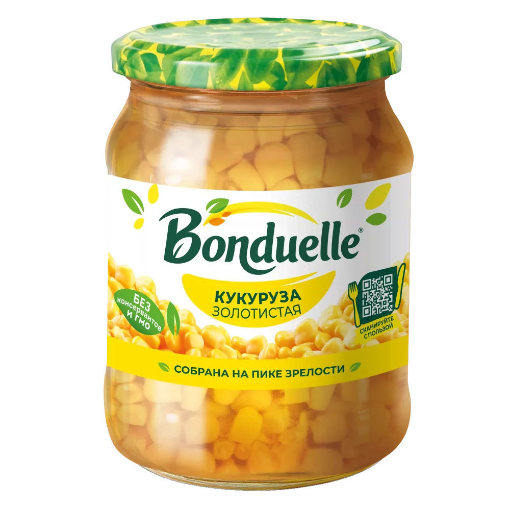 Консерваланган таттуу Bonduelle жүгөрүсү, 520 г