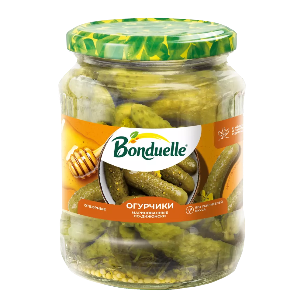 Дижончо маринаддалган Bonduelle бадыраңы, 680 г