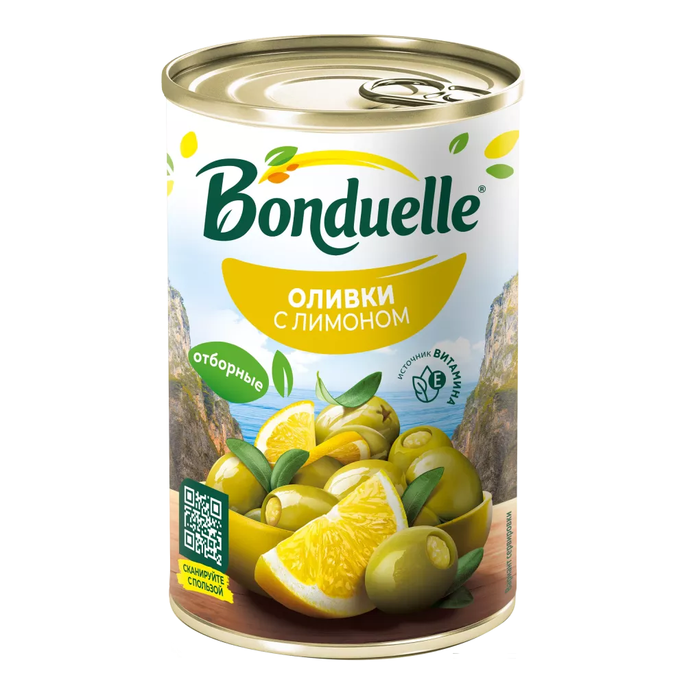Лимон менен данексиз Bonduelle зайтундары, 300 г
