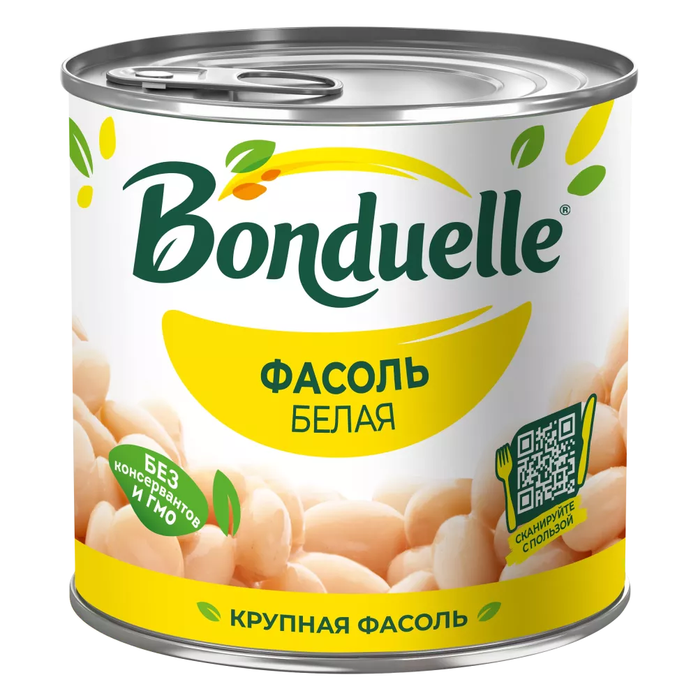 Консерваланган Bonduelle ак фасолу, 400 г