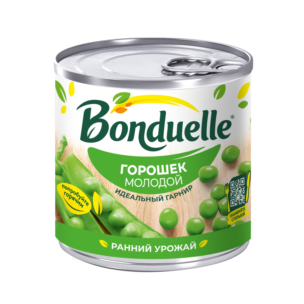 Консерваланган жаш Bonduelle буурчагы, 200 г