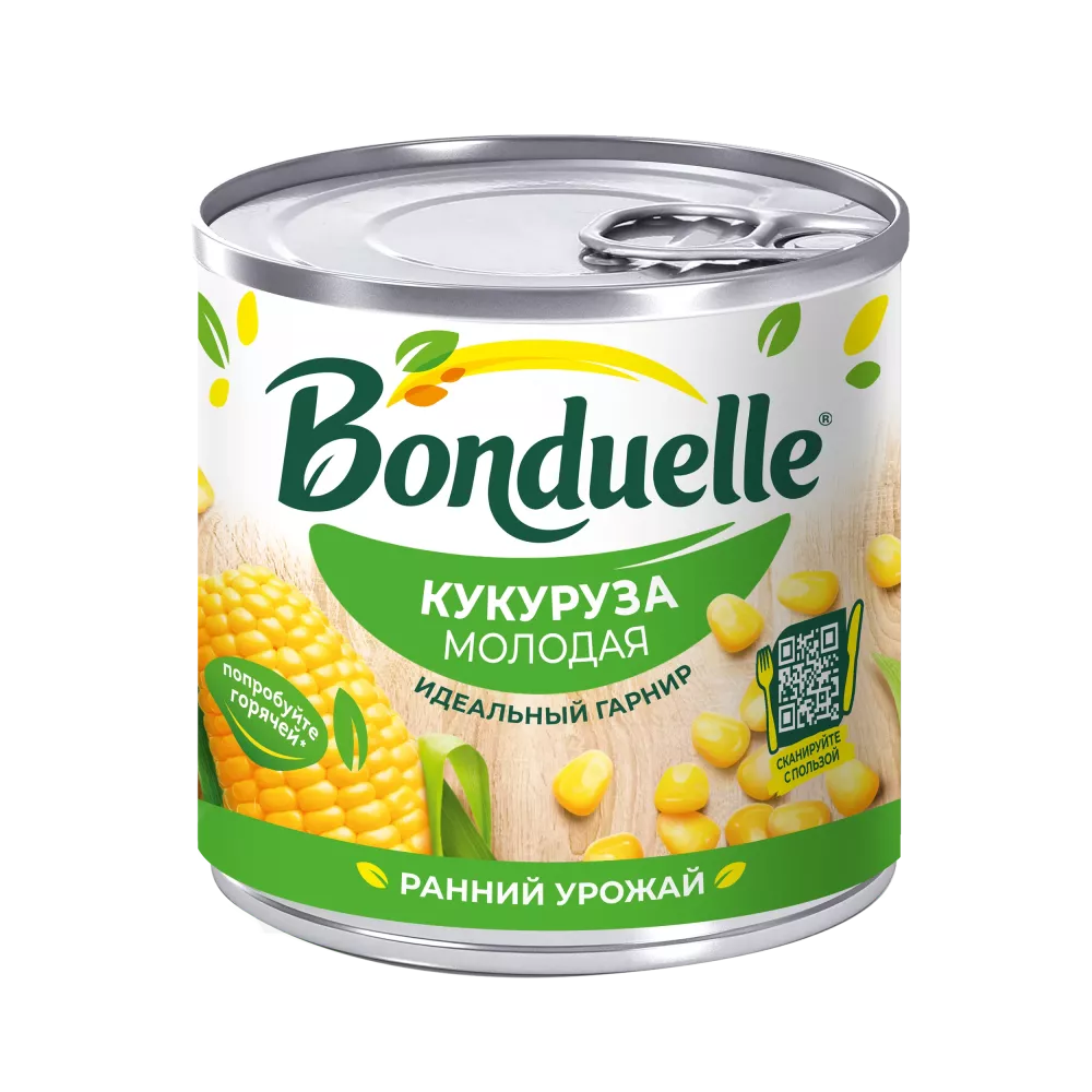 Консерваланган жаш Bonduelle жүгөрүсү, 170 г