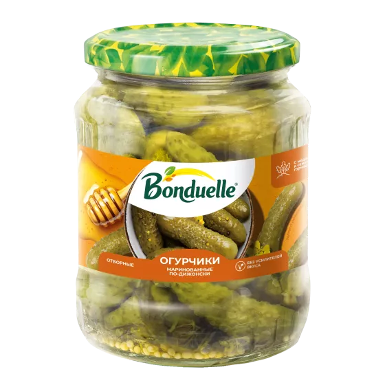 Дижончо маринаддалган Bonduelle бадыраңы, 680 г