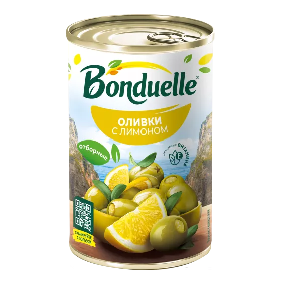 Лимон менен данексиз Bonduelle зайтундары, 300 г
