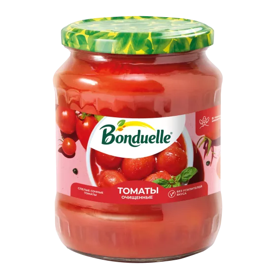 Томат эти менен арчылган Bonduelle томаттары, 680 г