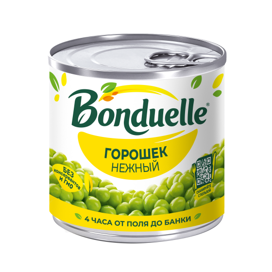 Горошек консервированный Bonduelle, нежный, 200 г