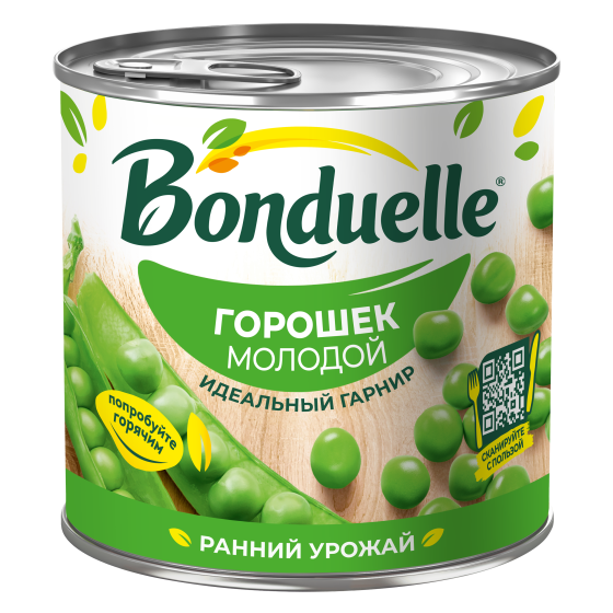 Консерваланган жаш Bonduelle буурчагы, 400 г