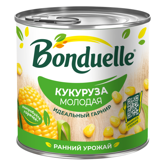 Консерваланган жаш Bonduelle жүгөрүсү, 340 г